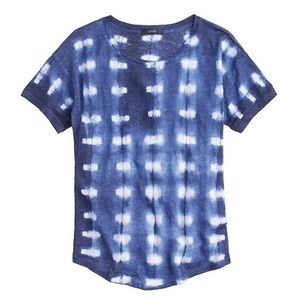 J.Crew 100% Linen Colorblock Tee